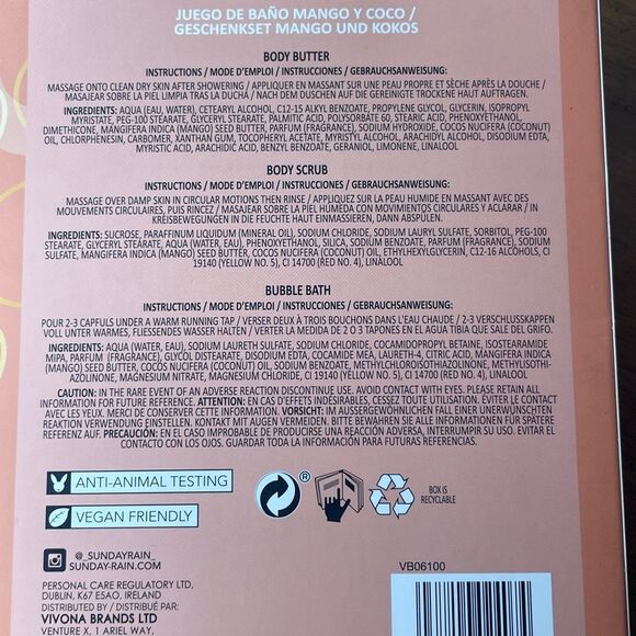 New in Box set! Sunday Mango + Coconut Trio Set - Picture 4 of 4